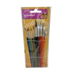 Schulmalpinsel 10tlg. bunt
